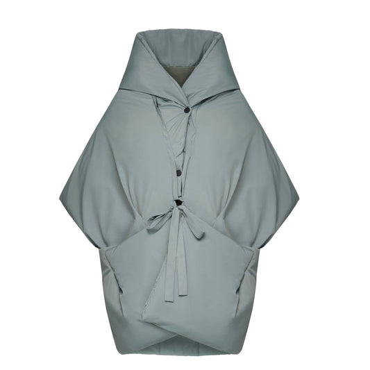 Jade Down vest with detachable hood