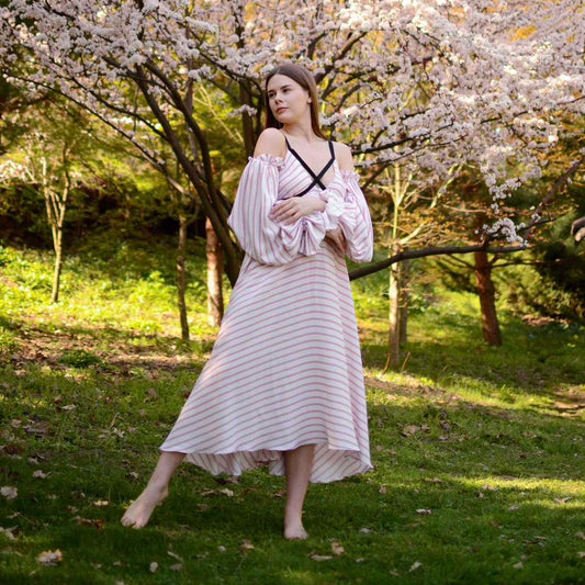 Відстібні рукави у смужку