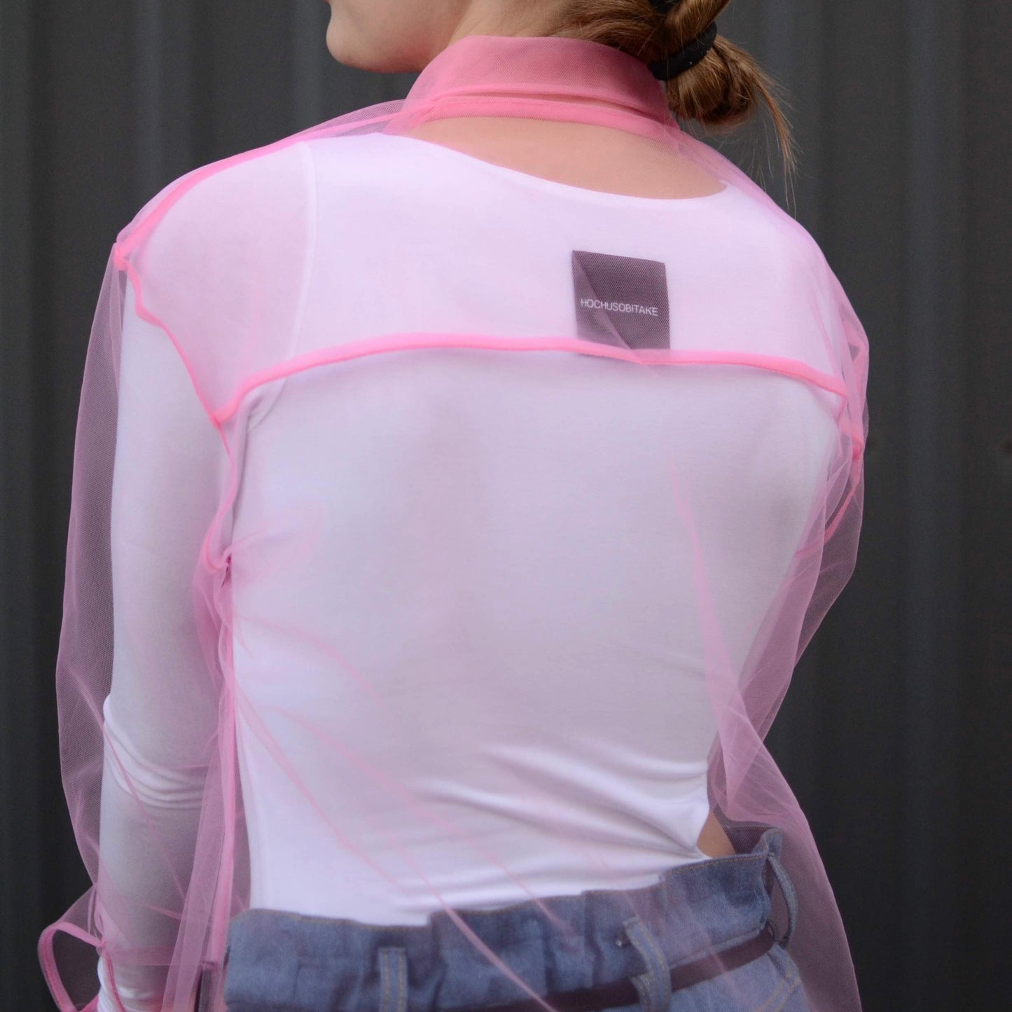 Transparent bubblegum shirt