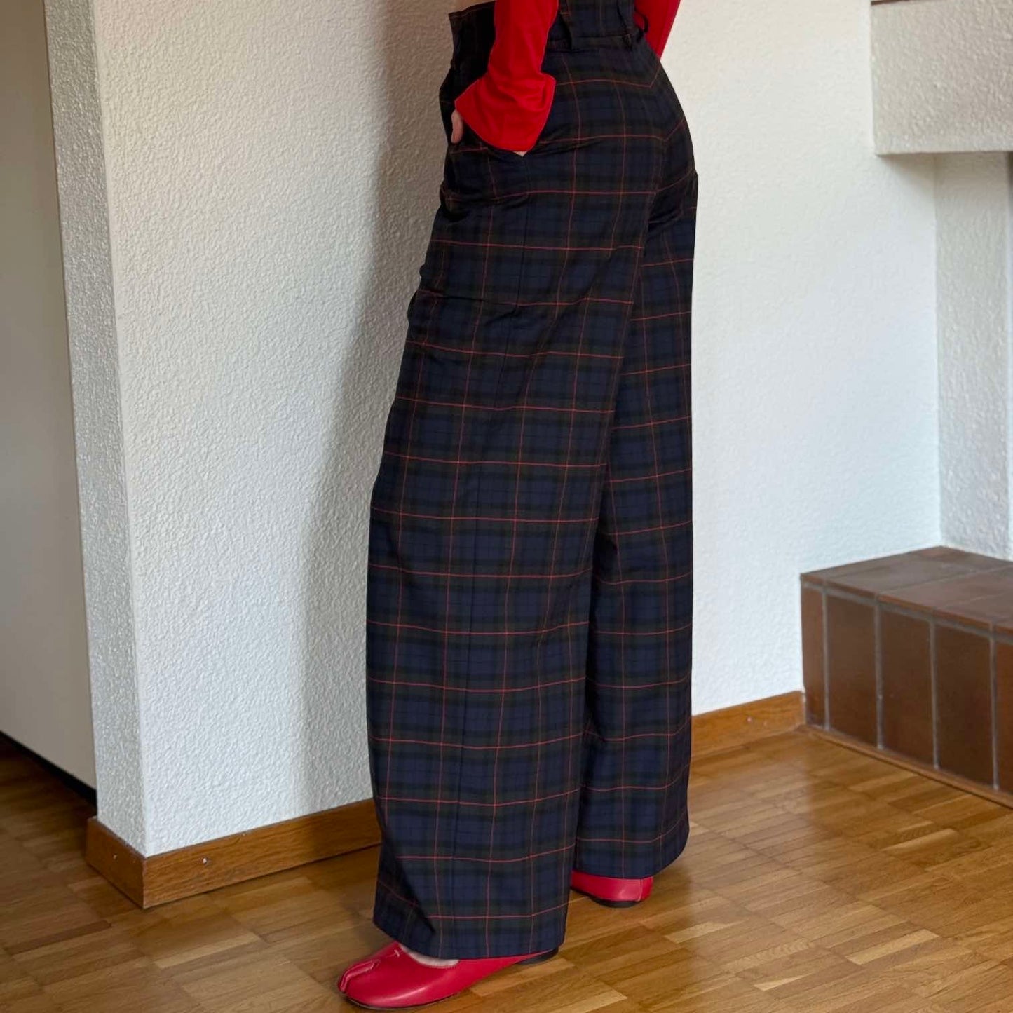 Checked pants