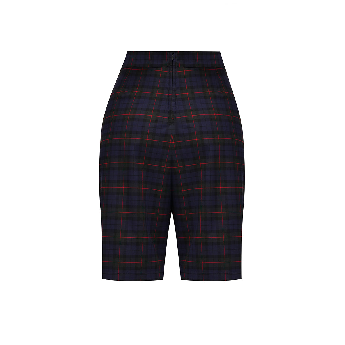 Checkered asymmetrical shorts