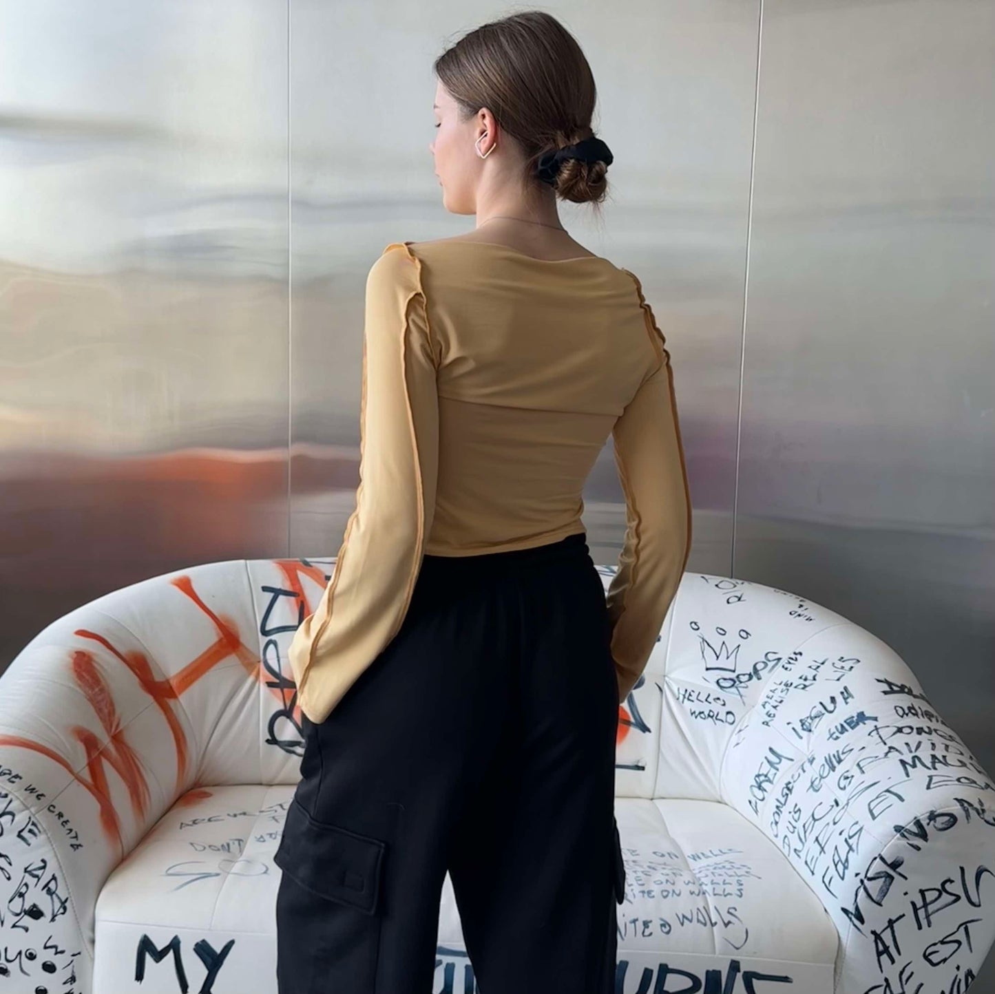 Longsleeve AIR sand