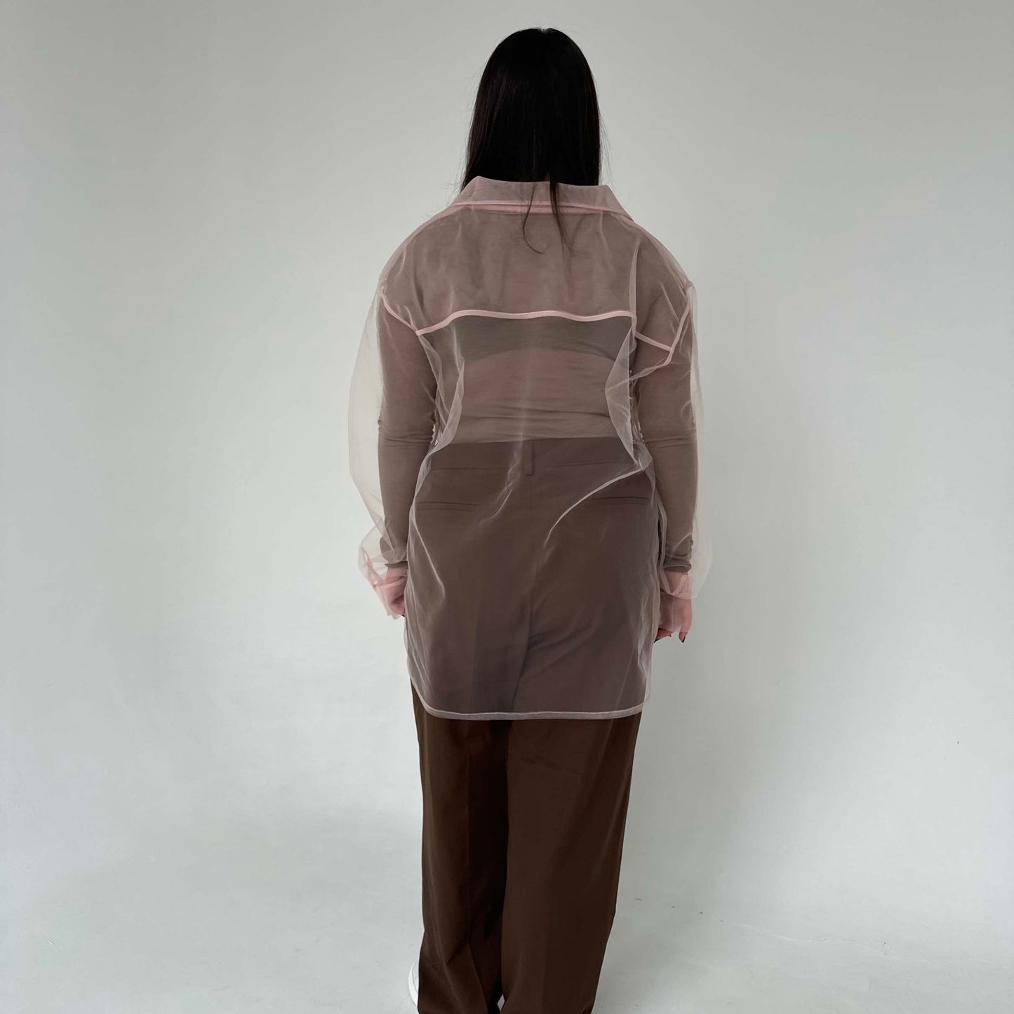 Transparent beige shirt