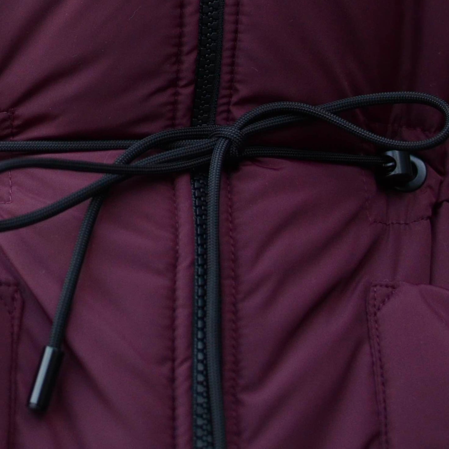 Winter double-sided jacket marsala/black