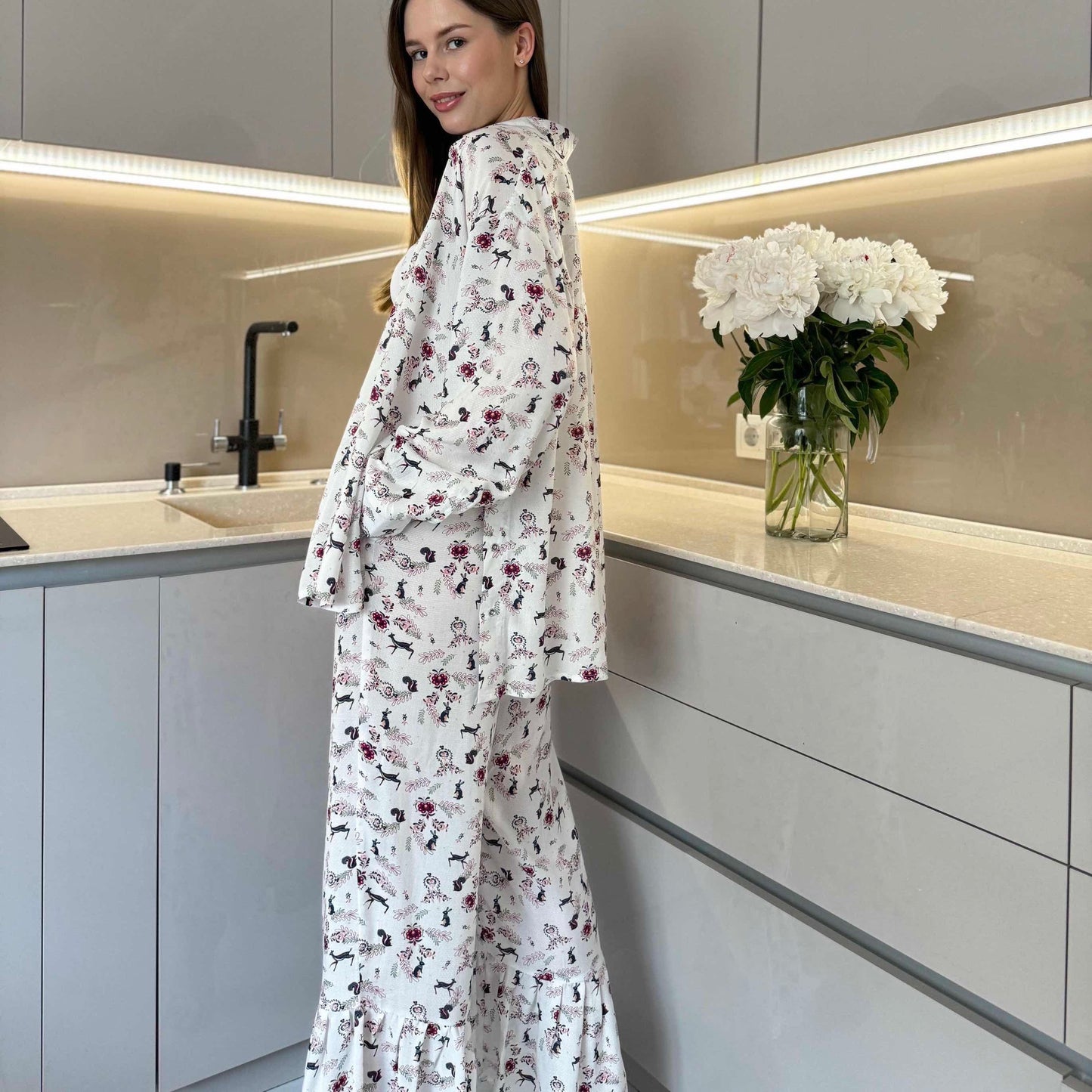 Pants with flounces «Deer and Rabbits»