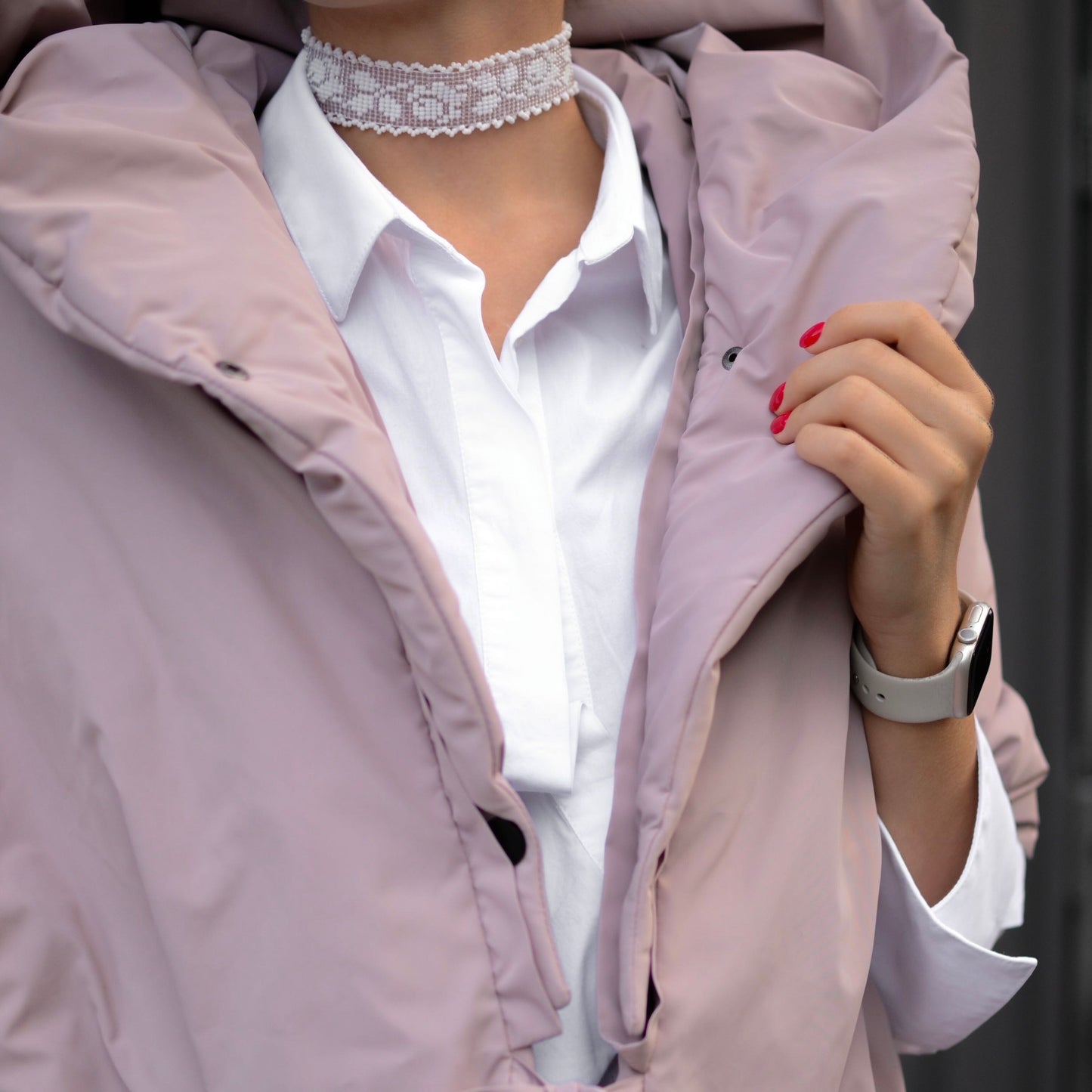 Powder Down vest with detachable hood