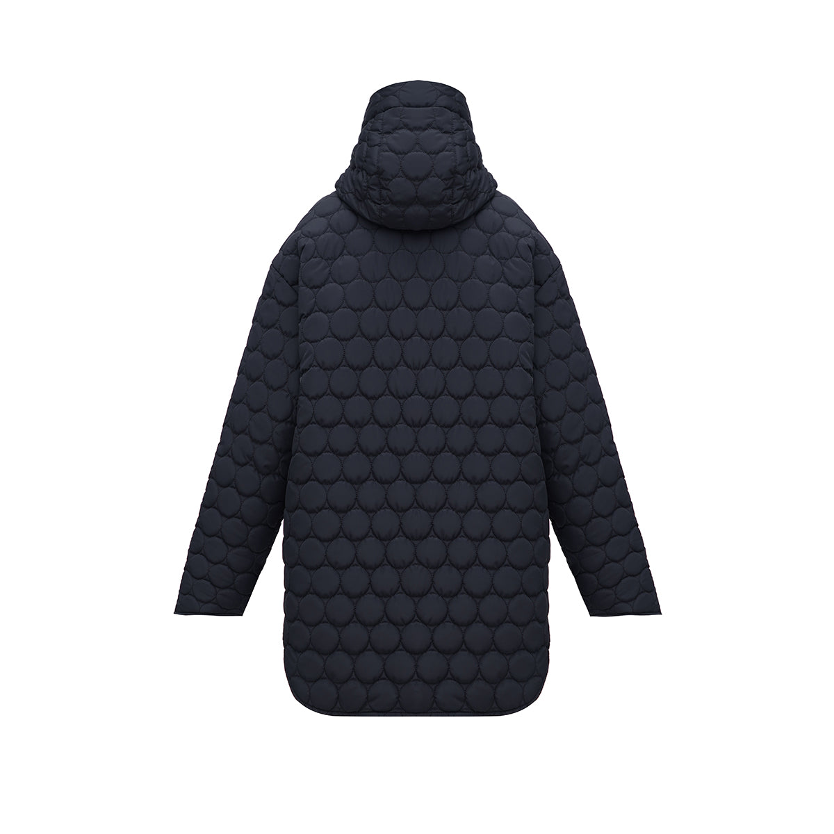 Winter double-sided jacket flower/black