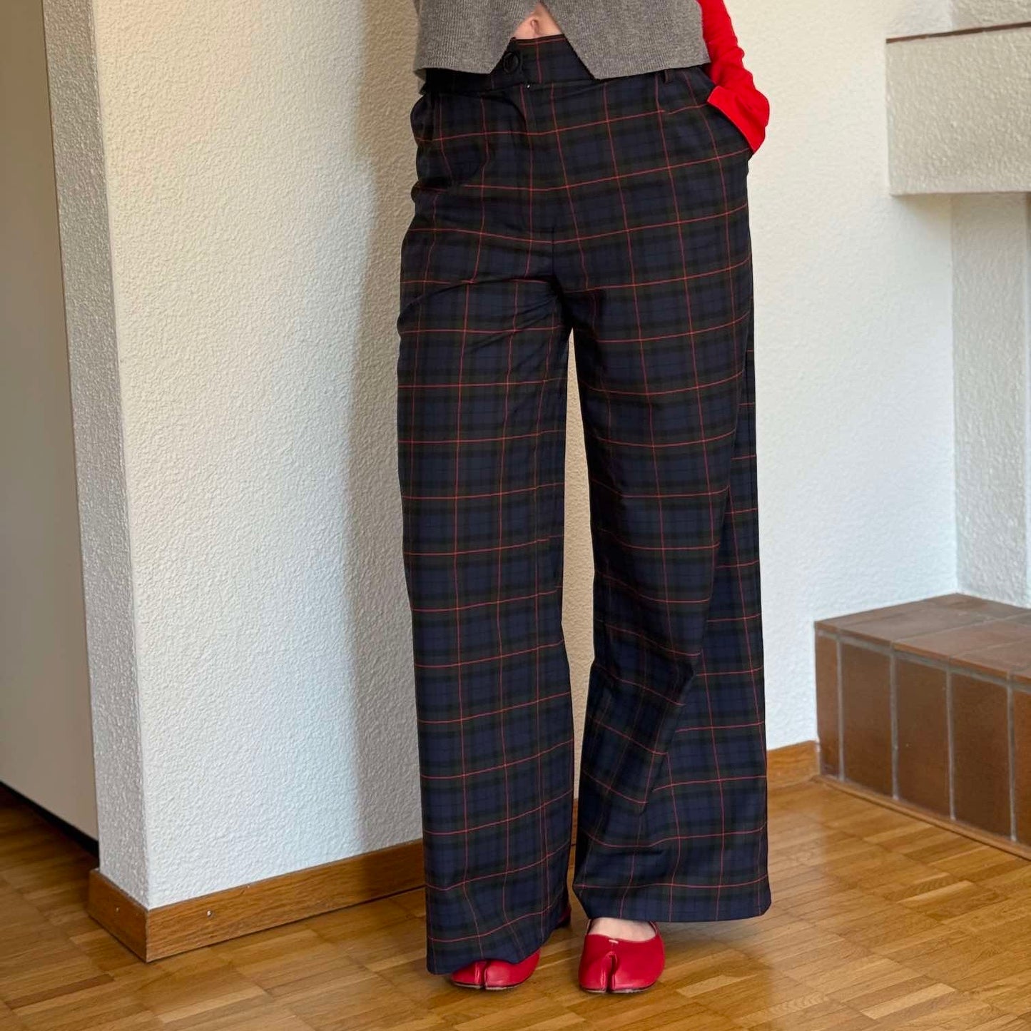 Checked pants