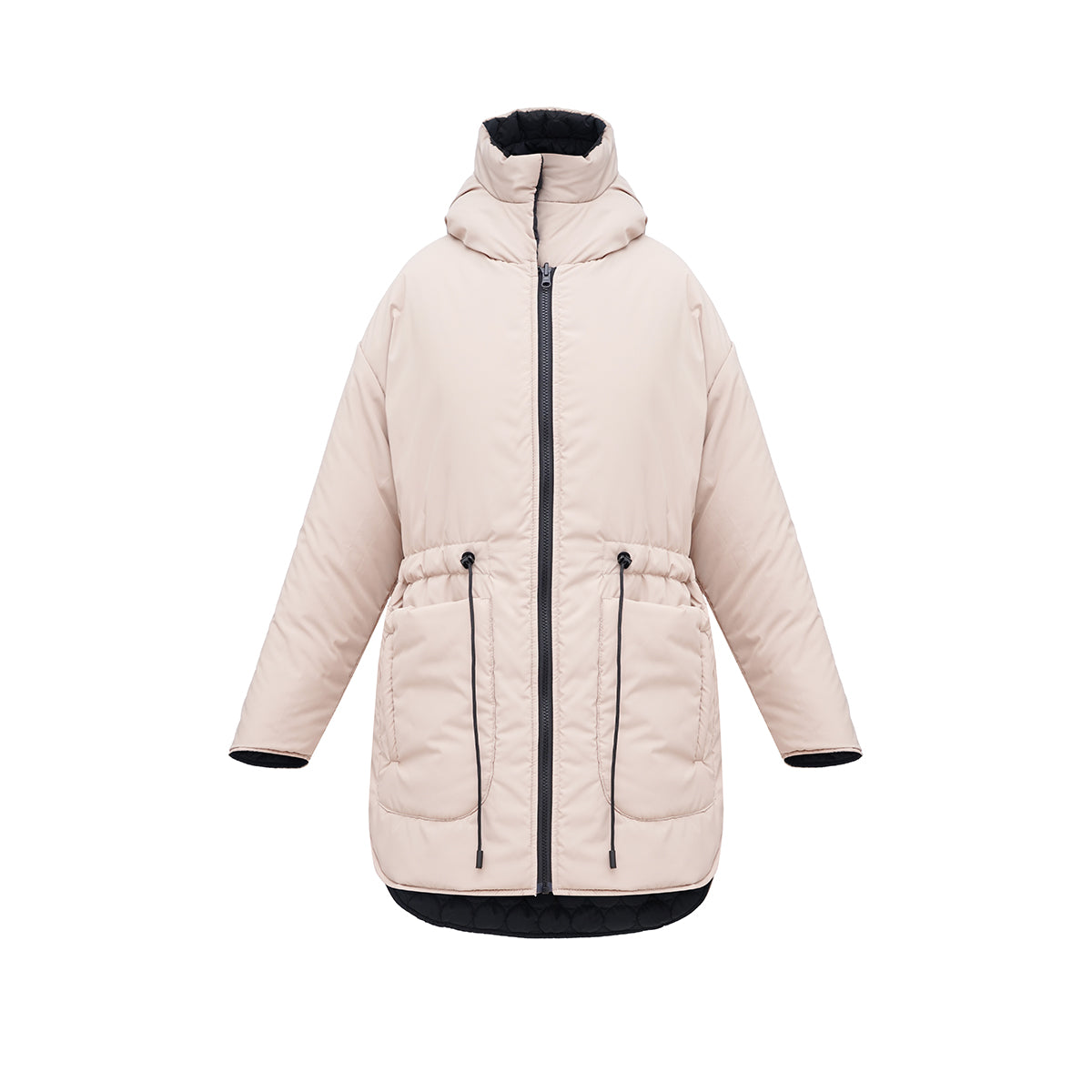 Winter double-sided jacket black/beige