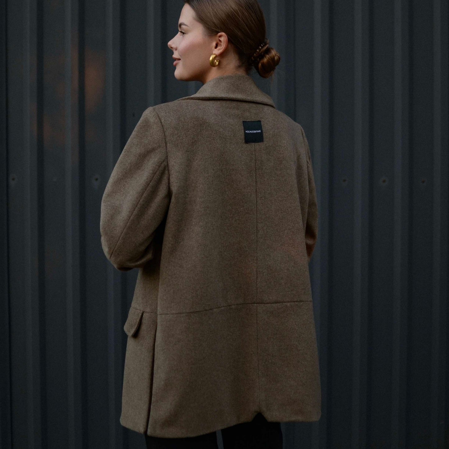 Beige wool jacket