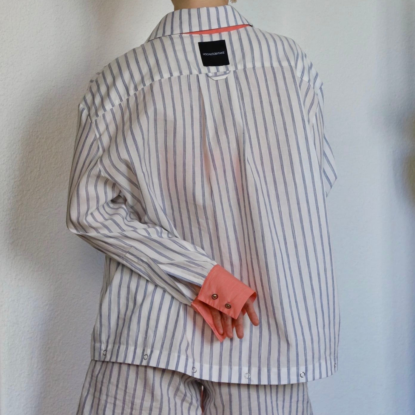 Striped shirt with optional attachable bottom