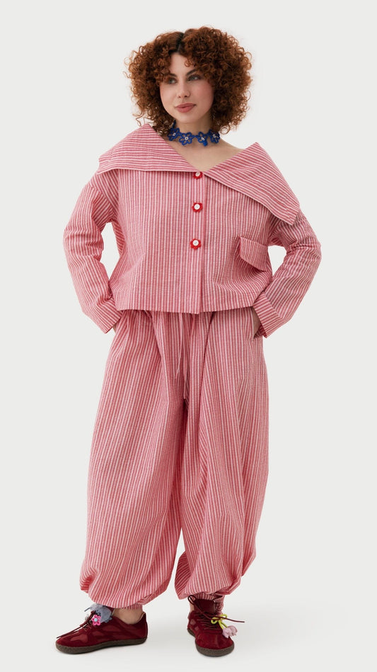 Cotton washed bloomers pants