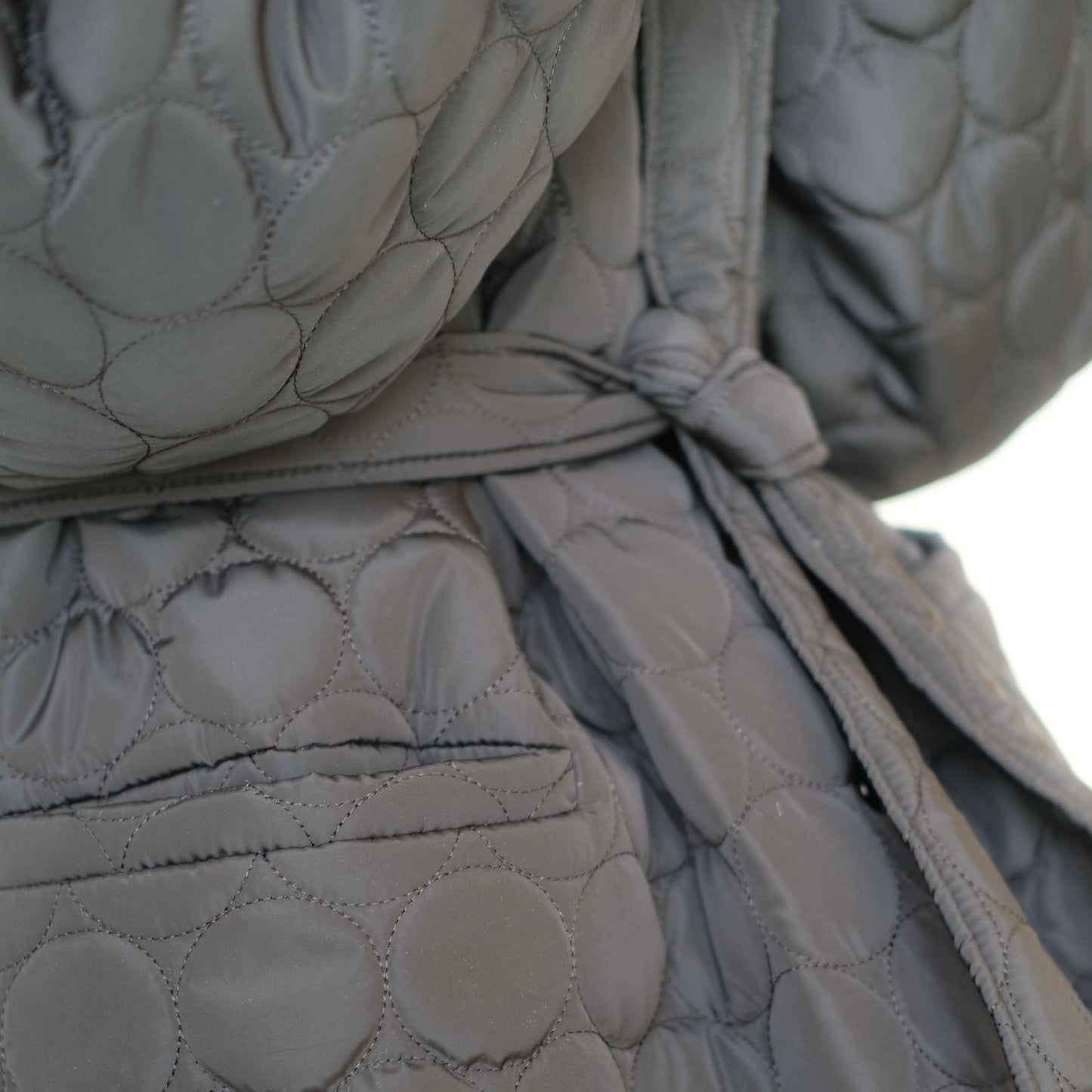 Winter double-sided jacket flower/black