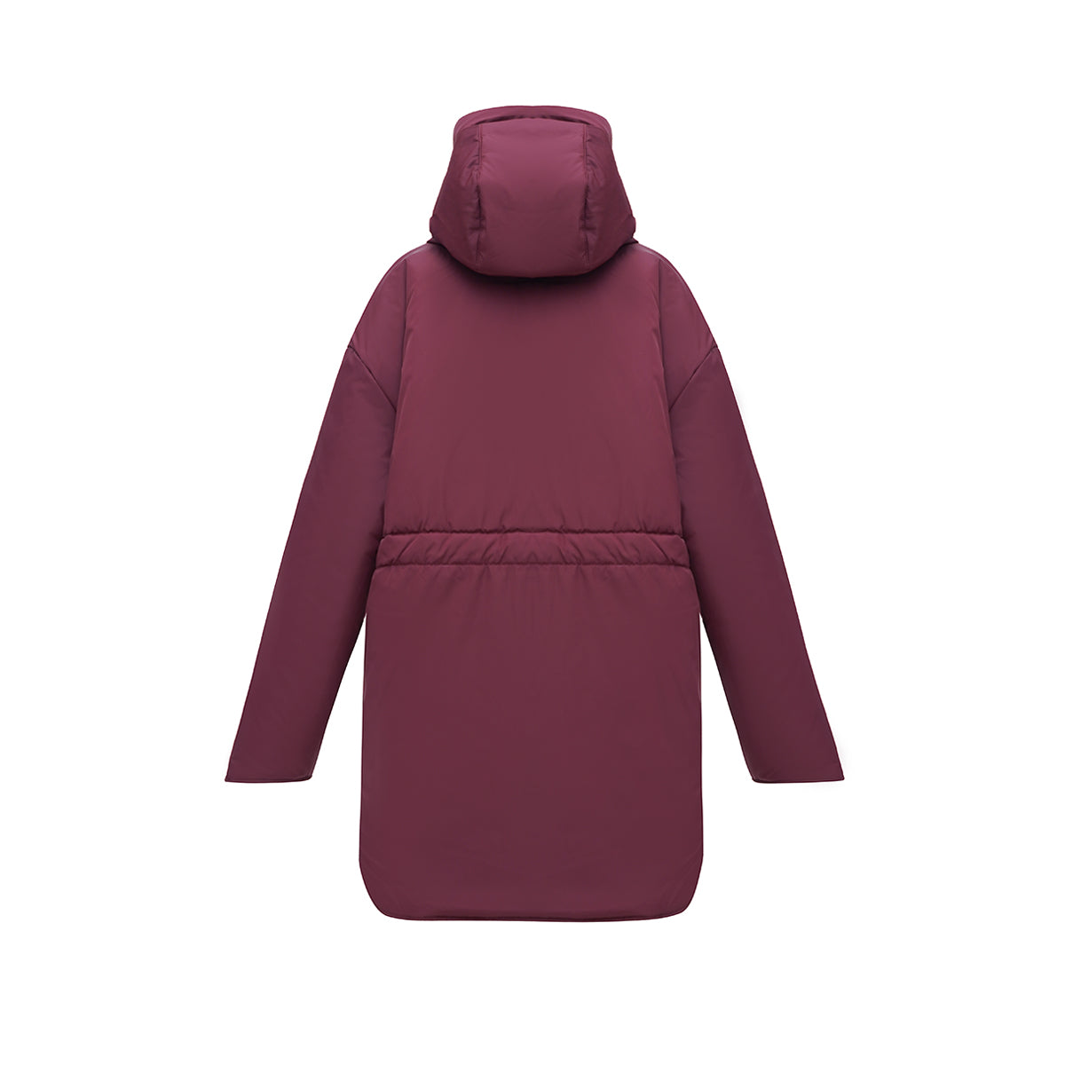 Winter double-sided jacket marsala/black