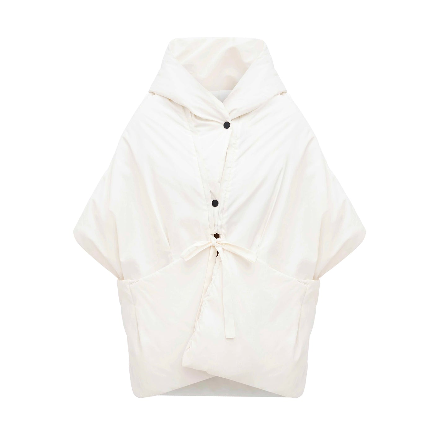 Milk Down vest with detachable hood