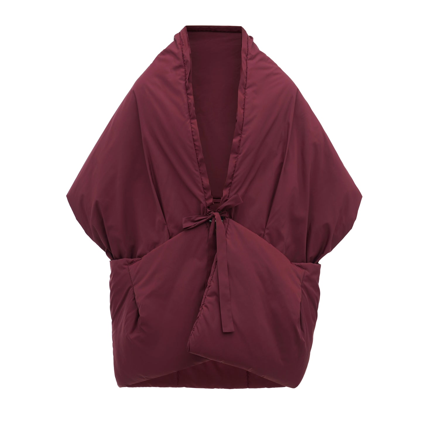 Marsala Down vest with detachable hood
