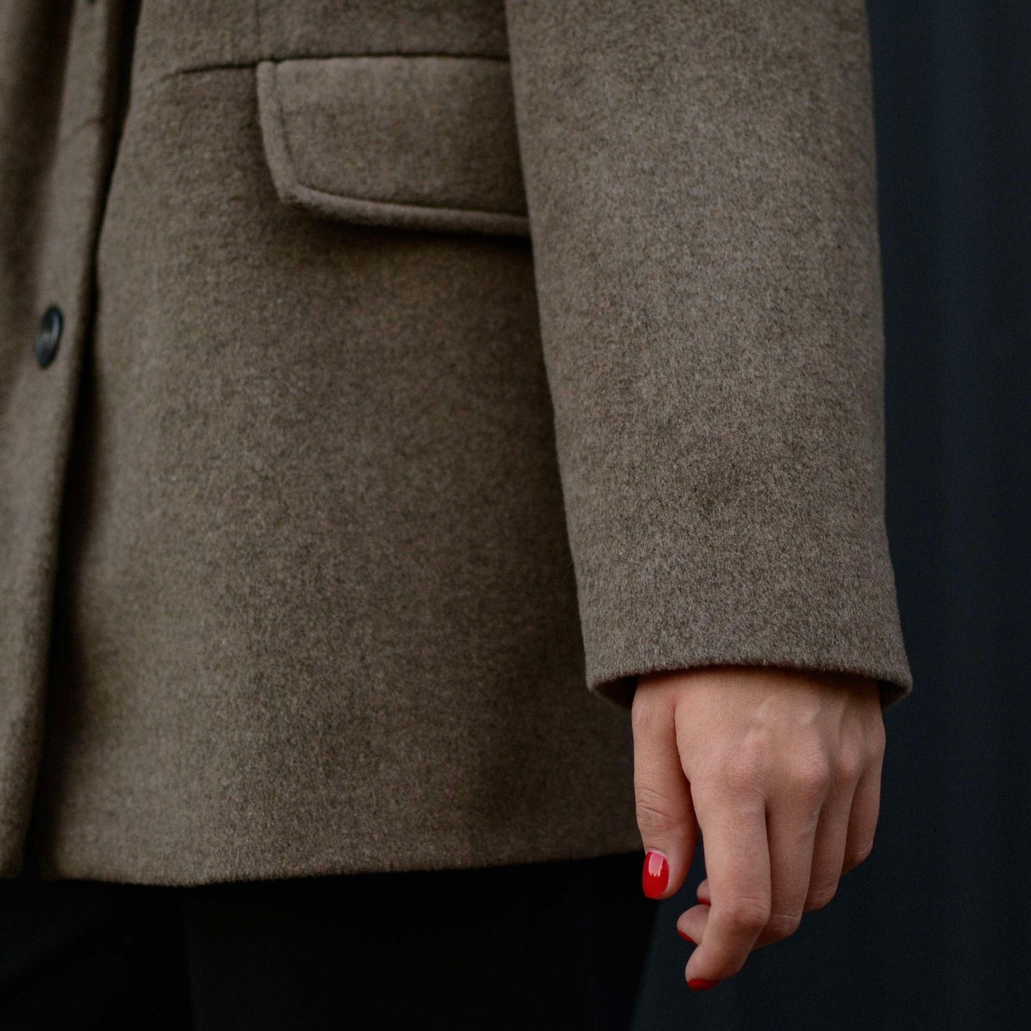 Beige wool jacket