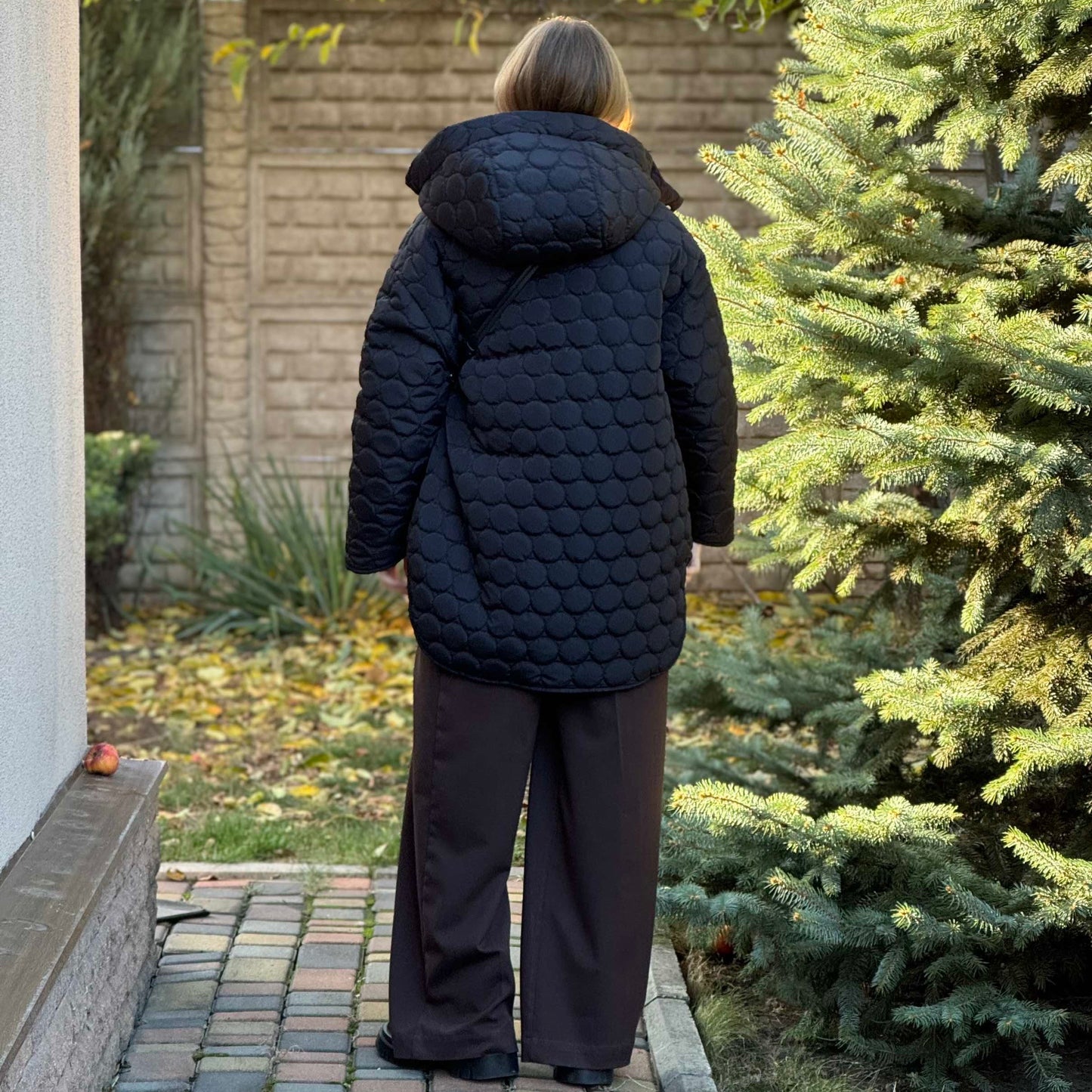 Winter double-sided jacket black/beige