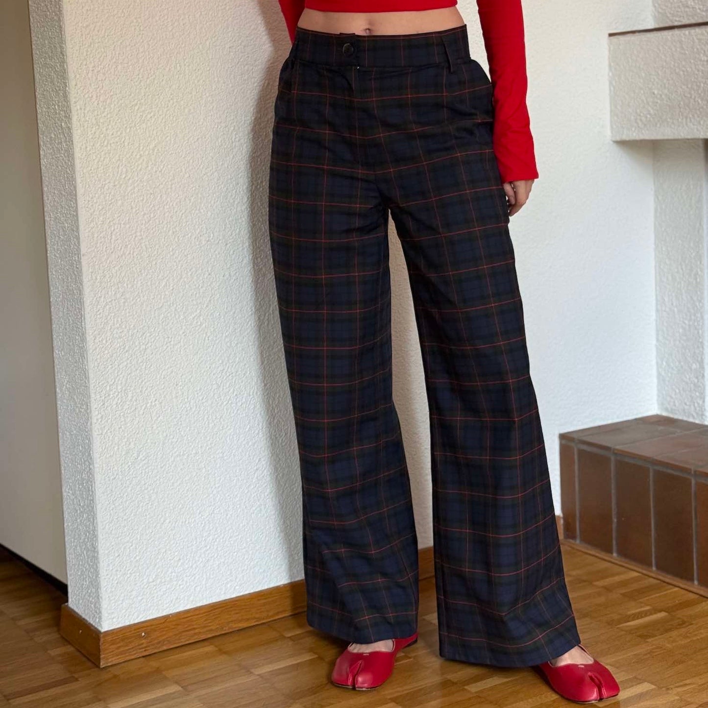 Checked pants