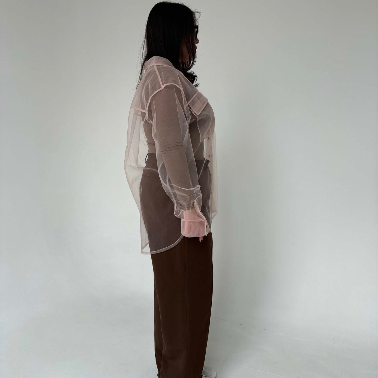 Transparent beige shirt