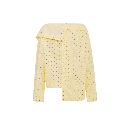 Asymmetrical cotton shirt