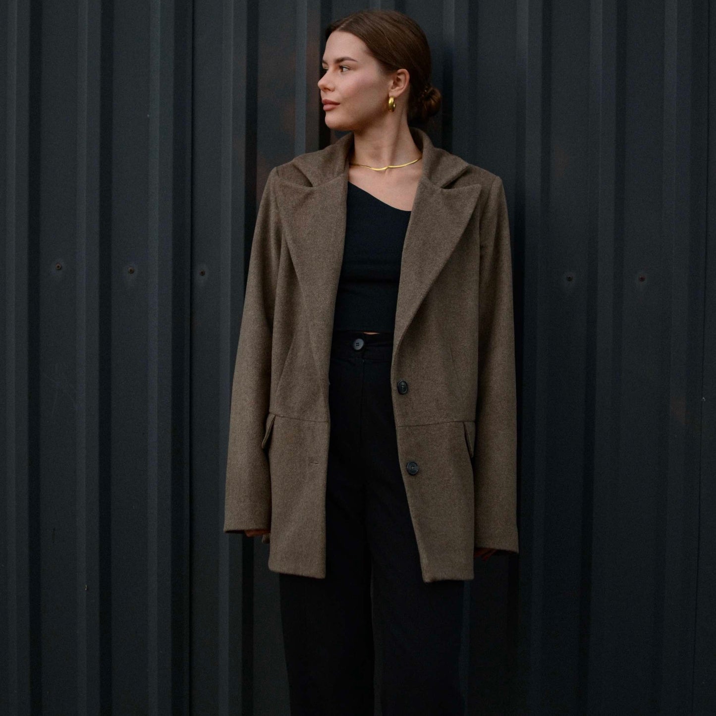 Beige wool jacket