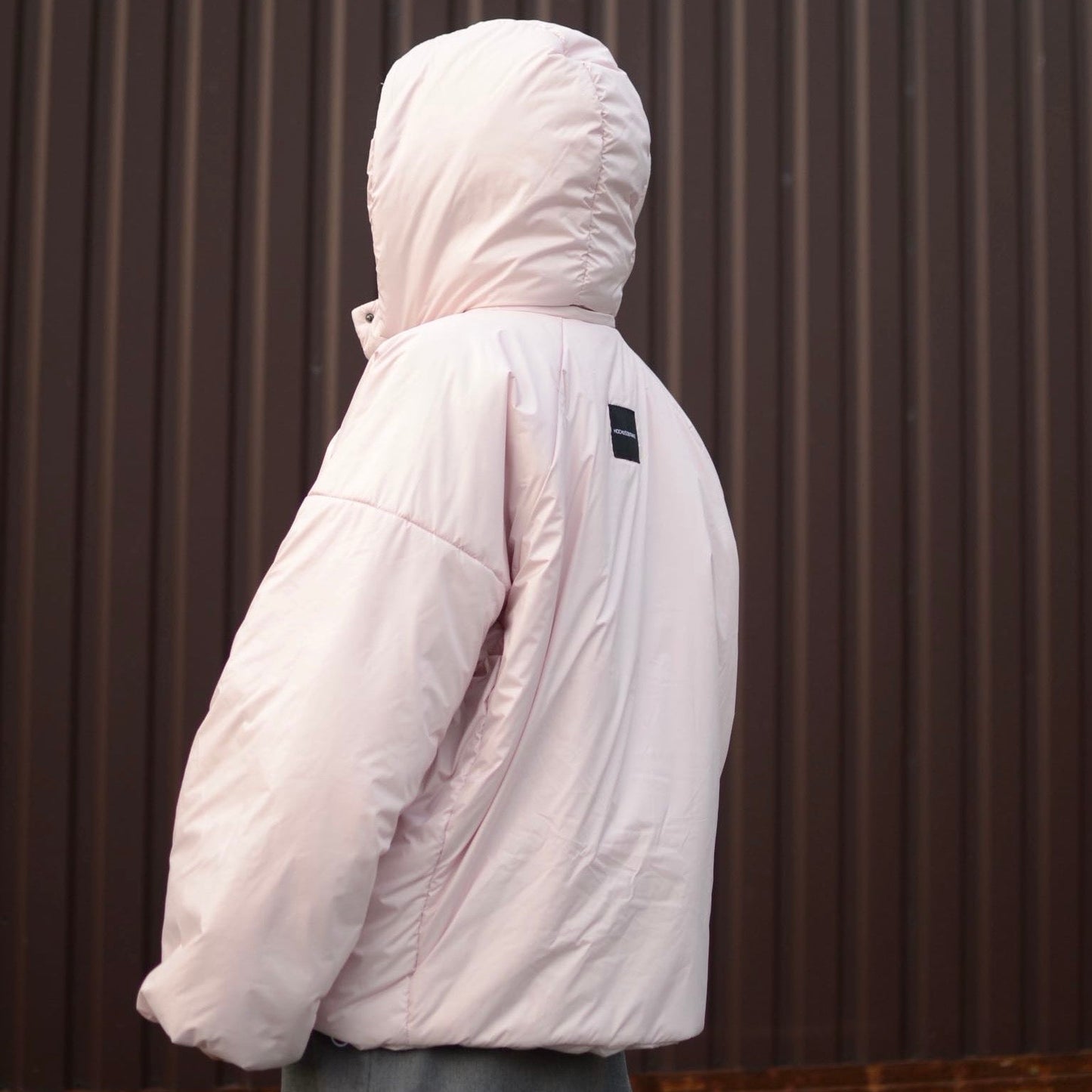 <tc>Куртка пудрова зі знімними бантами і пристібним капюшоном</tc>