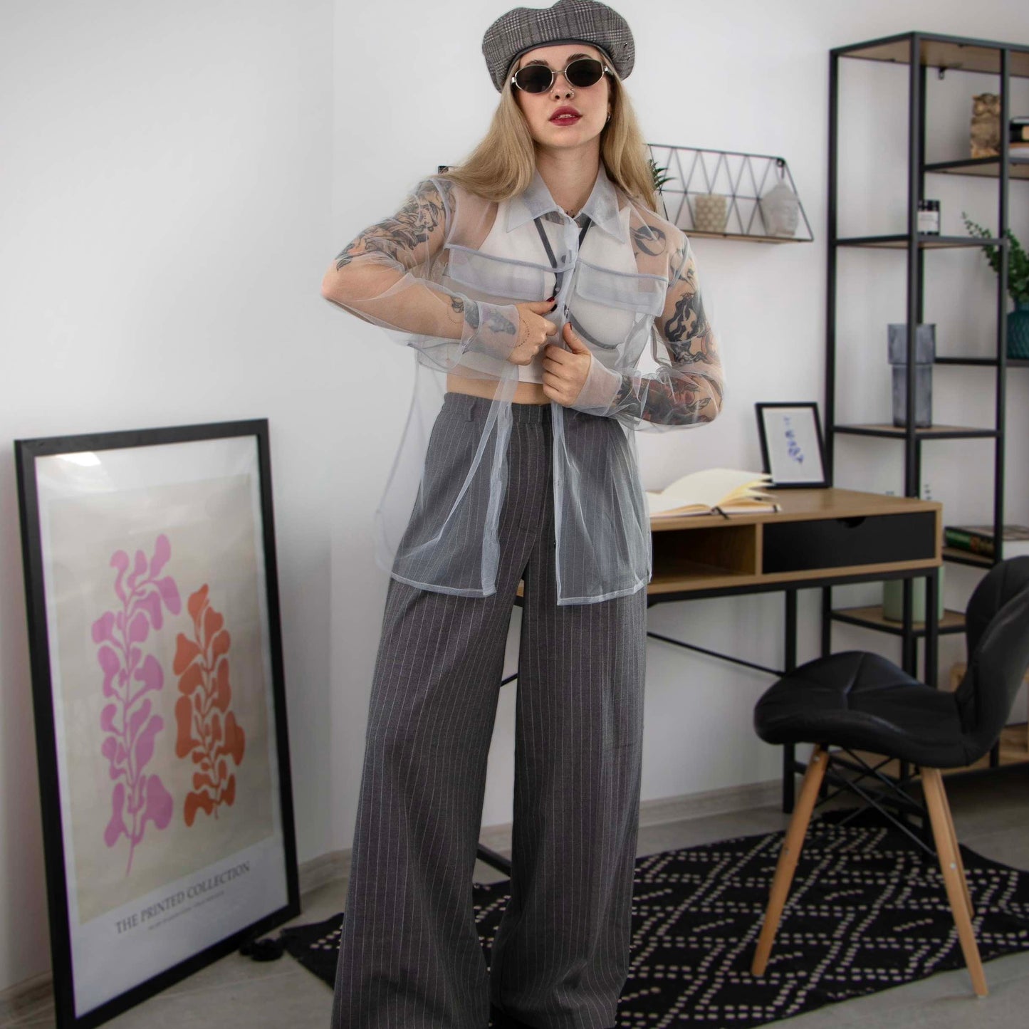 Transparent gray shirt