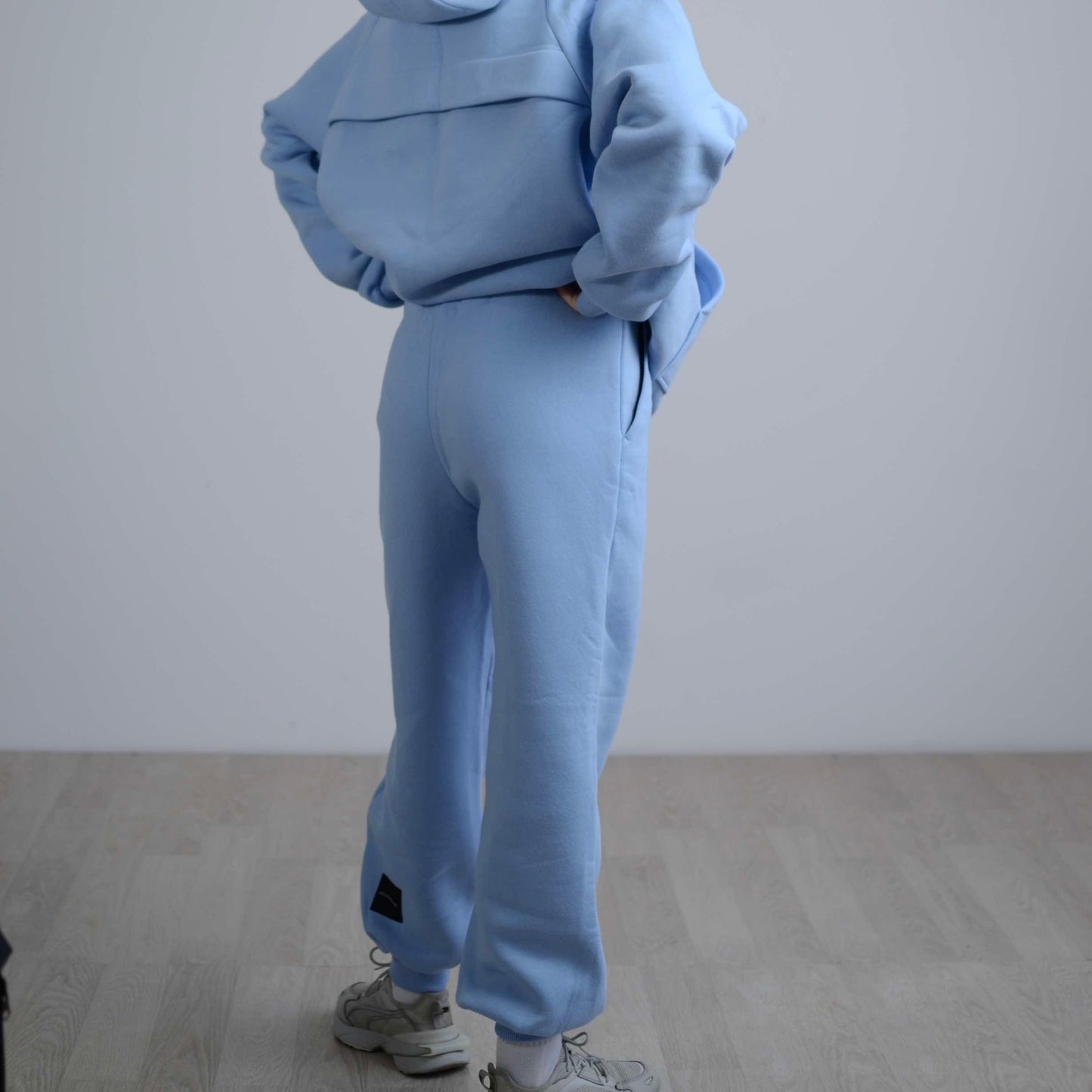 Blue fleece tracksuit pants