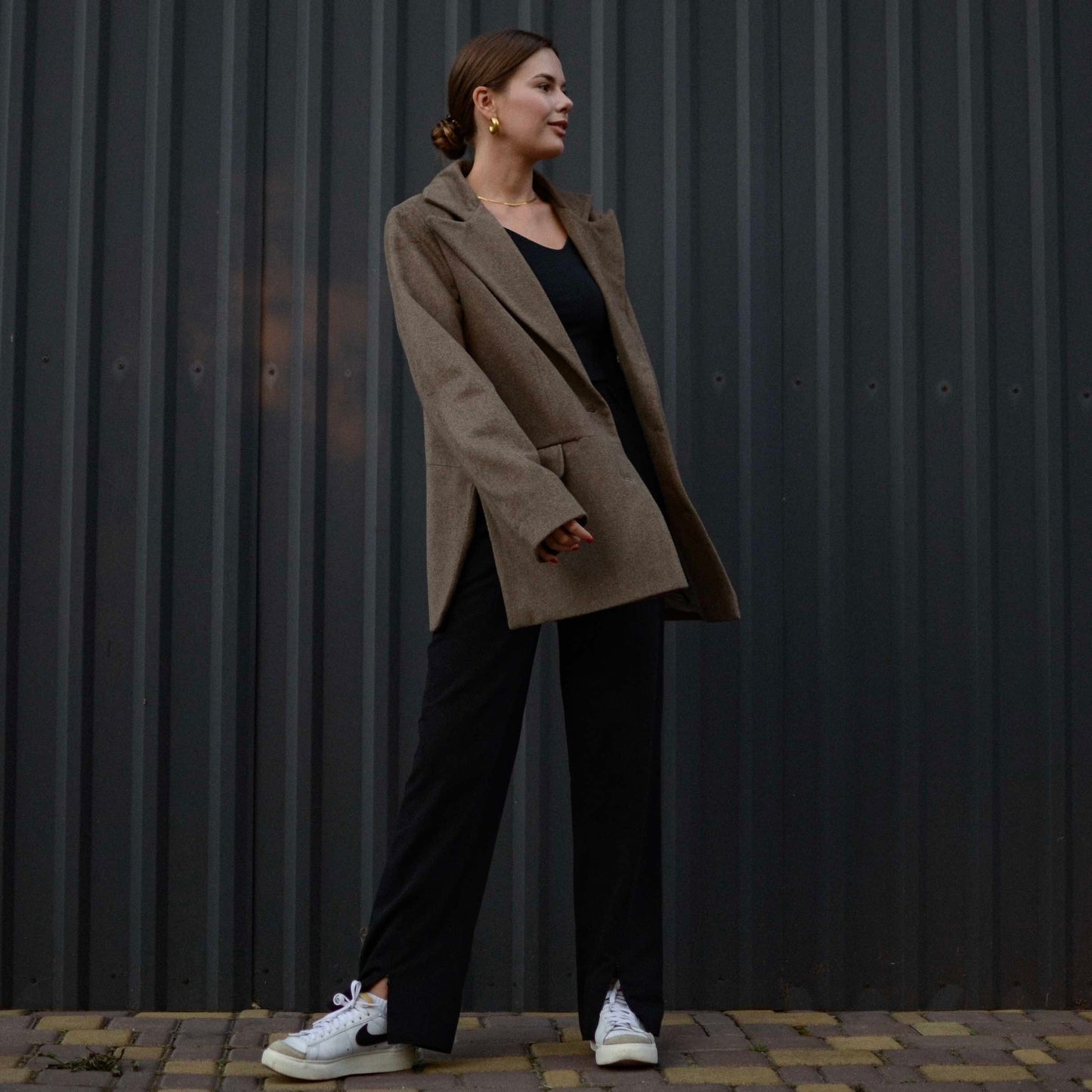 Beige wool jacket