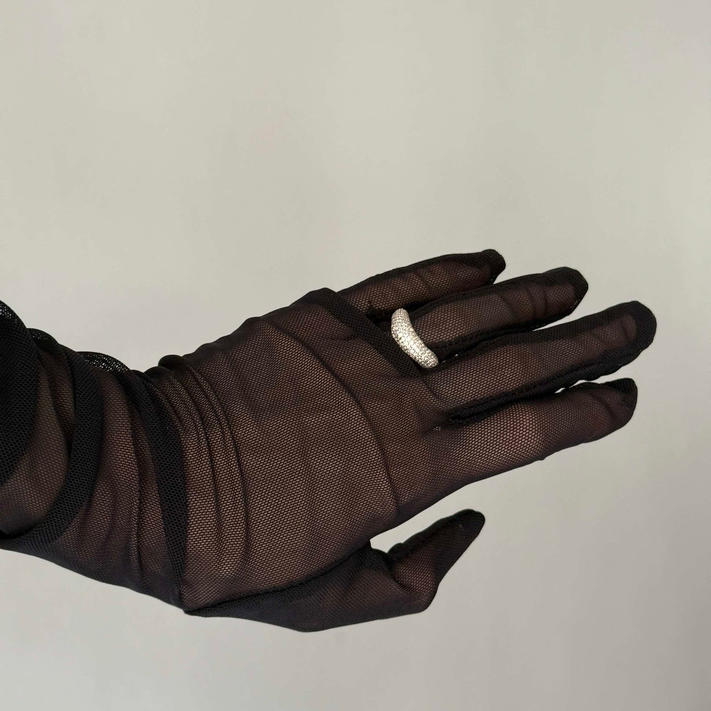 Gloves are transparent