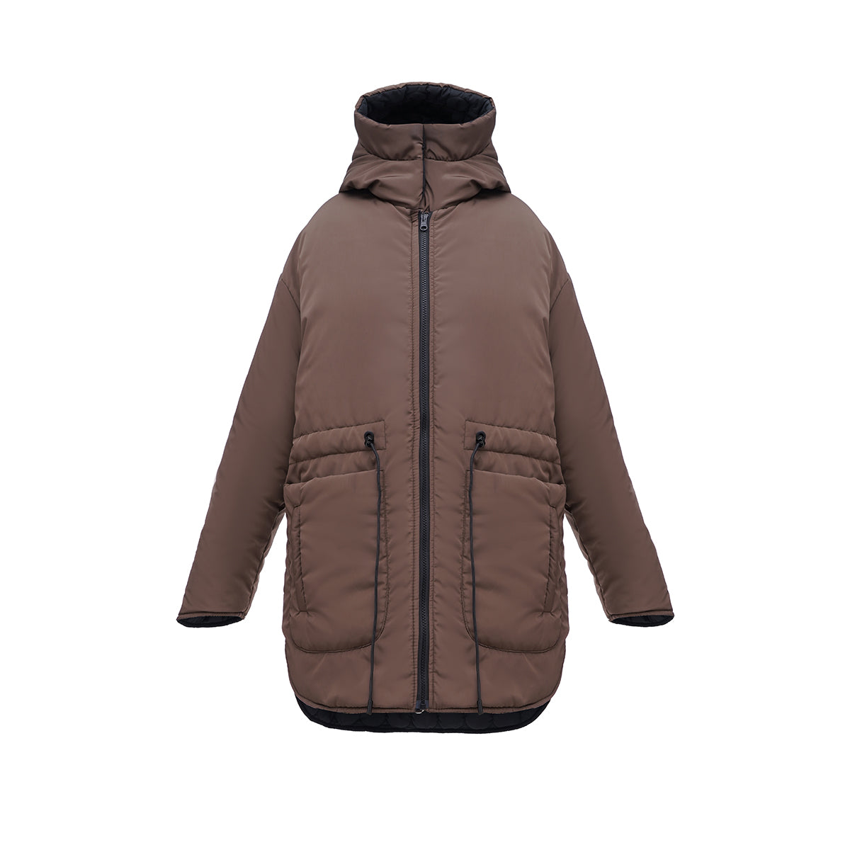 Winter double-sided jacket black/chocolate