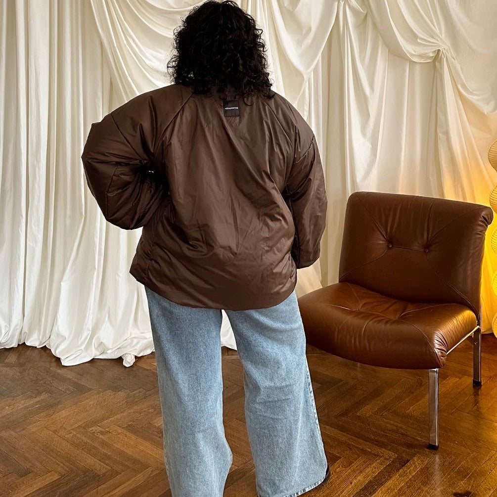 <tc>Куртка «Качечка» шоколадна зі знімними бантами і пристібним капюшоном</tc>