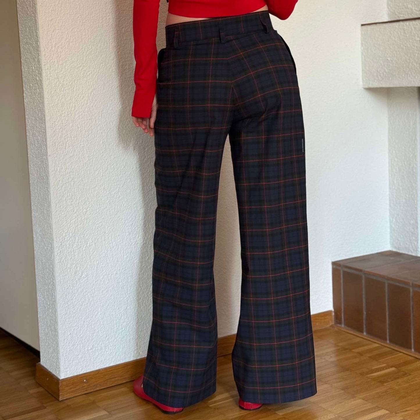 Checked pants