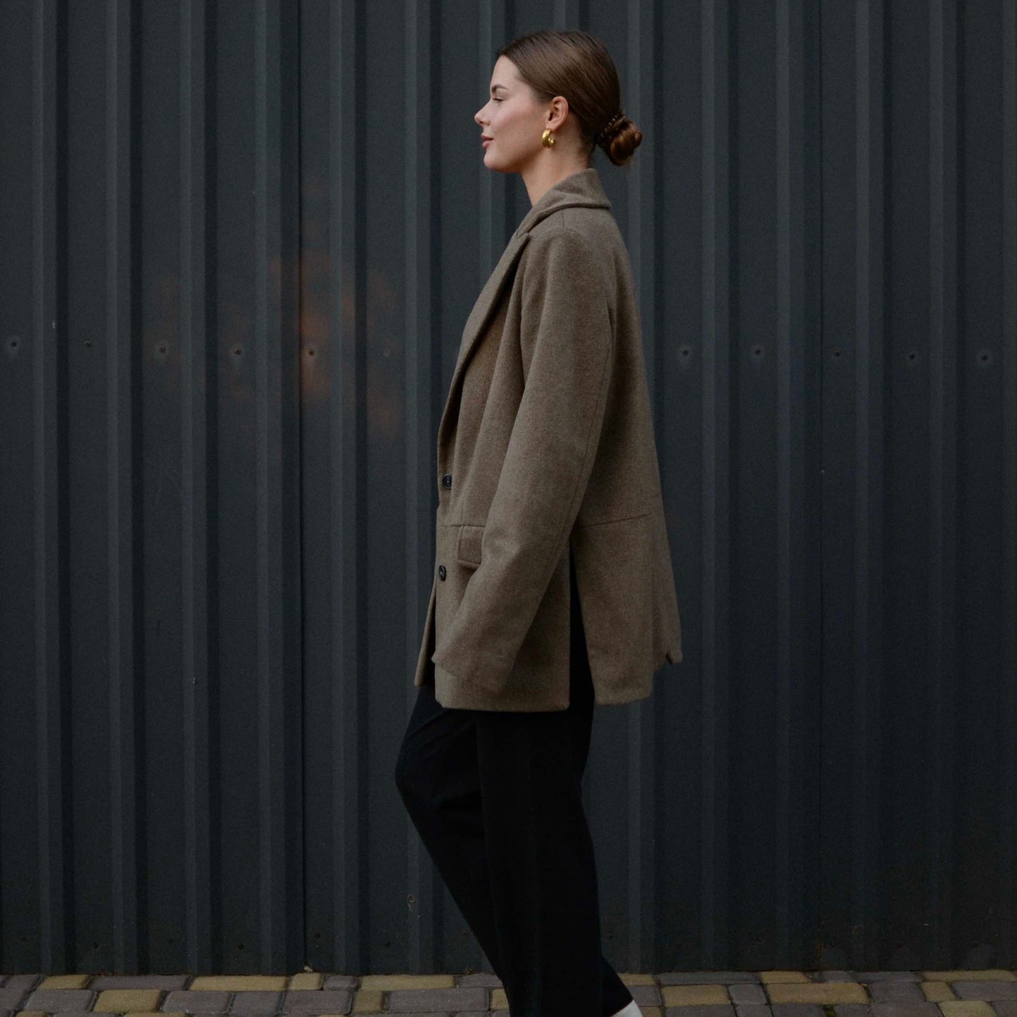Beige wool jacket