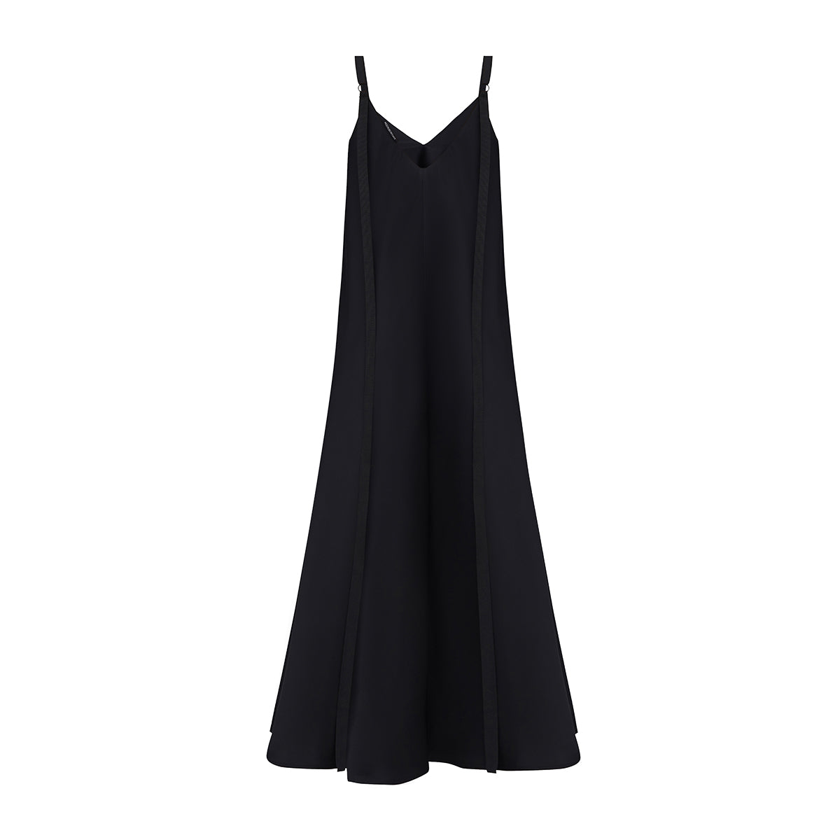 Black dress with ribbons height from 155cm +