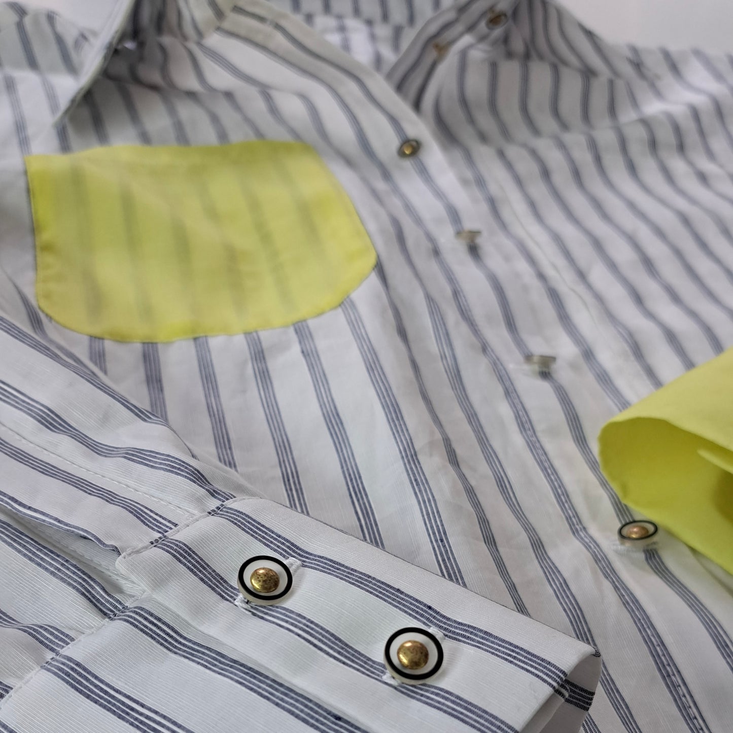Striped shirt with optional attachable bottom