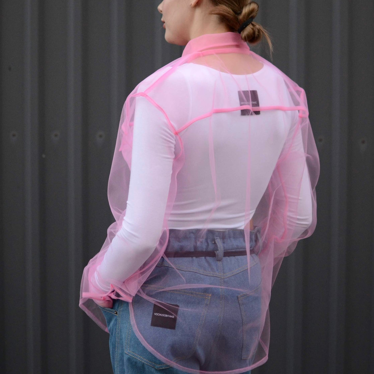 Transparent bubblegum shirt