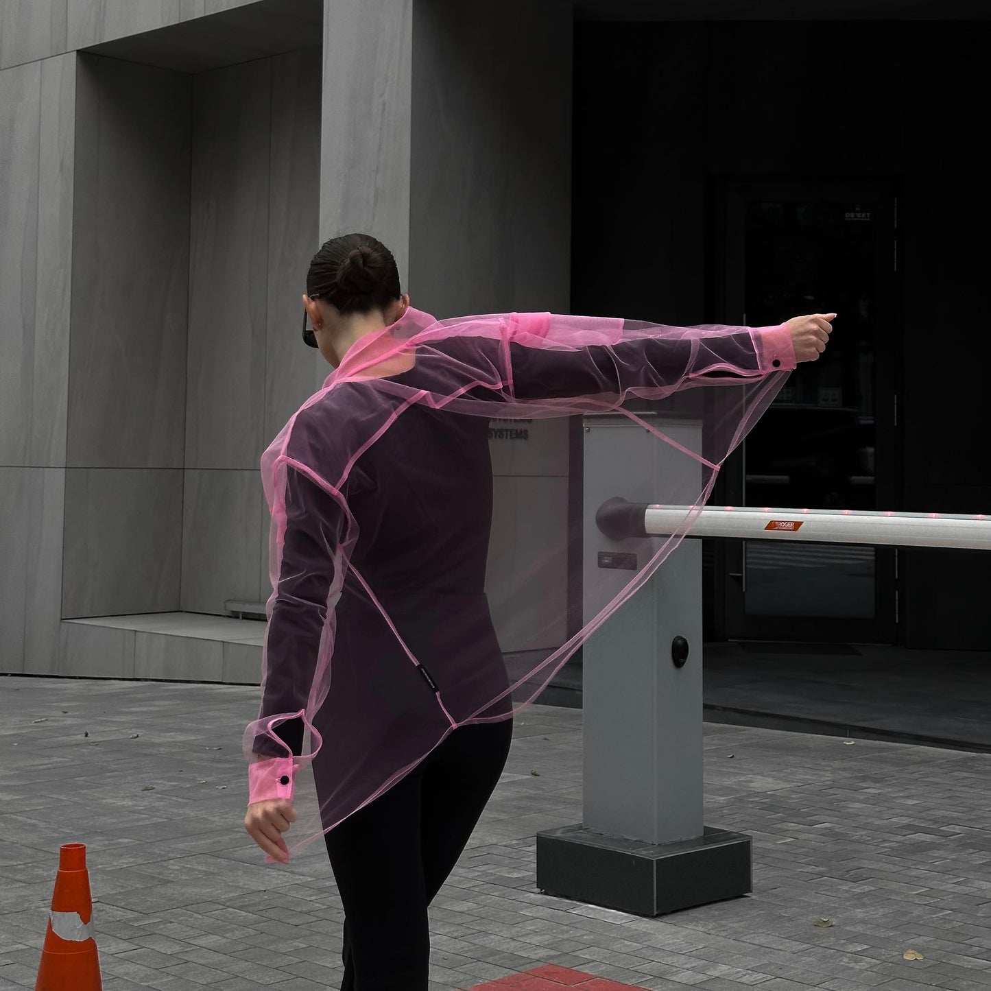 Transparent bubblegum shirt