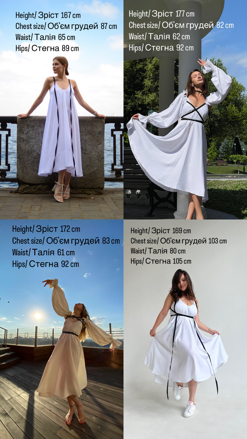 <tc>Сукня з льону зі стрічками</tc>