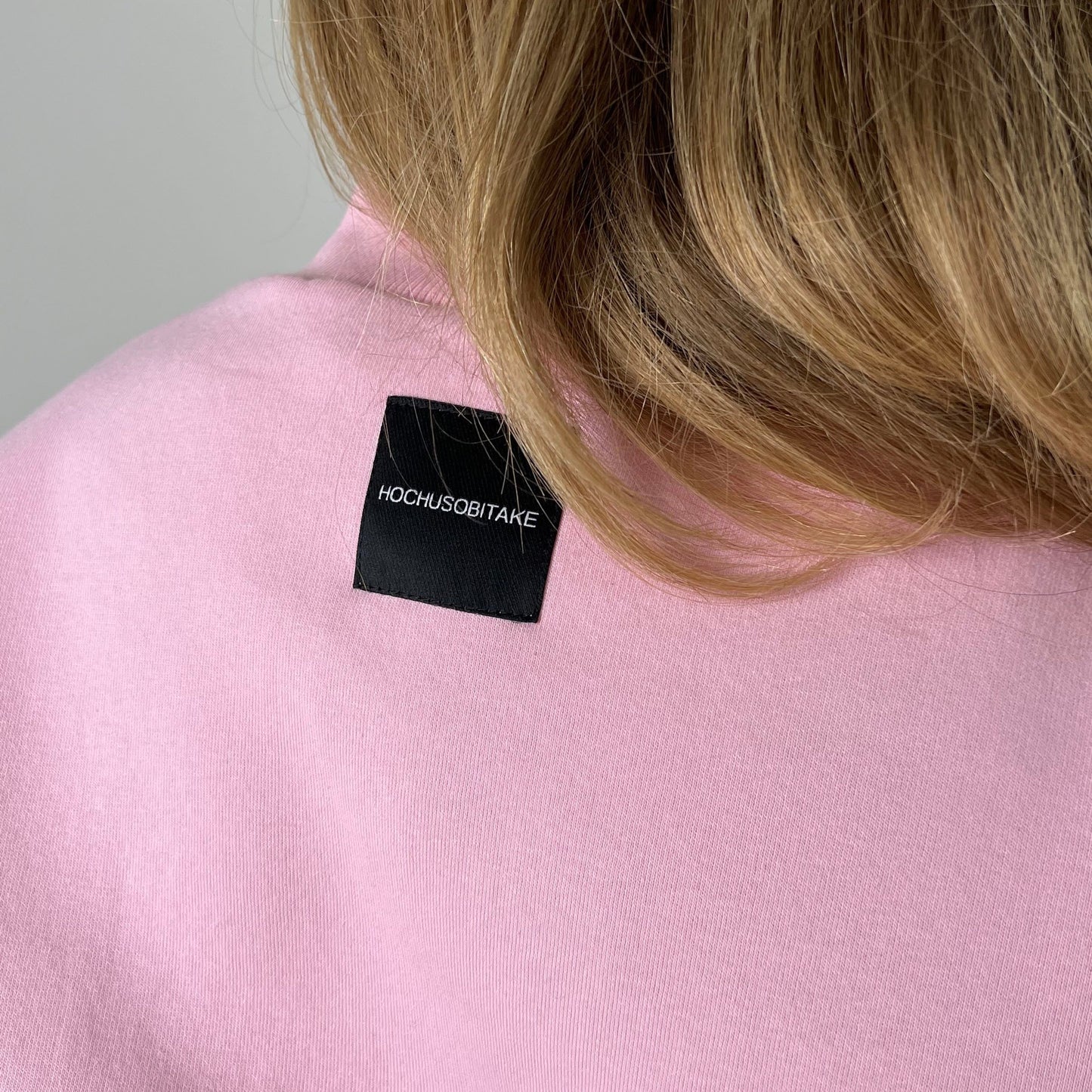 Pink fleece sweatshirt dress with pants