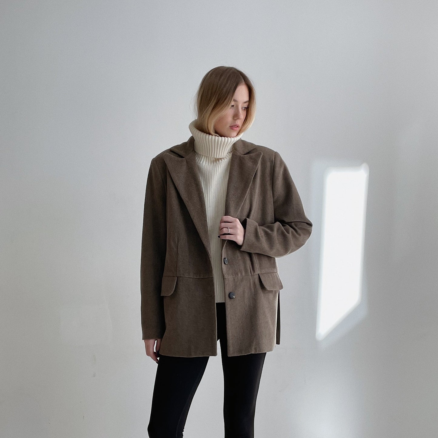 Beige wool jacket