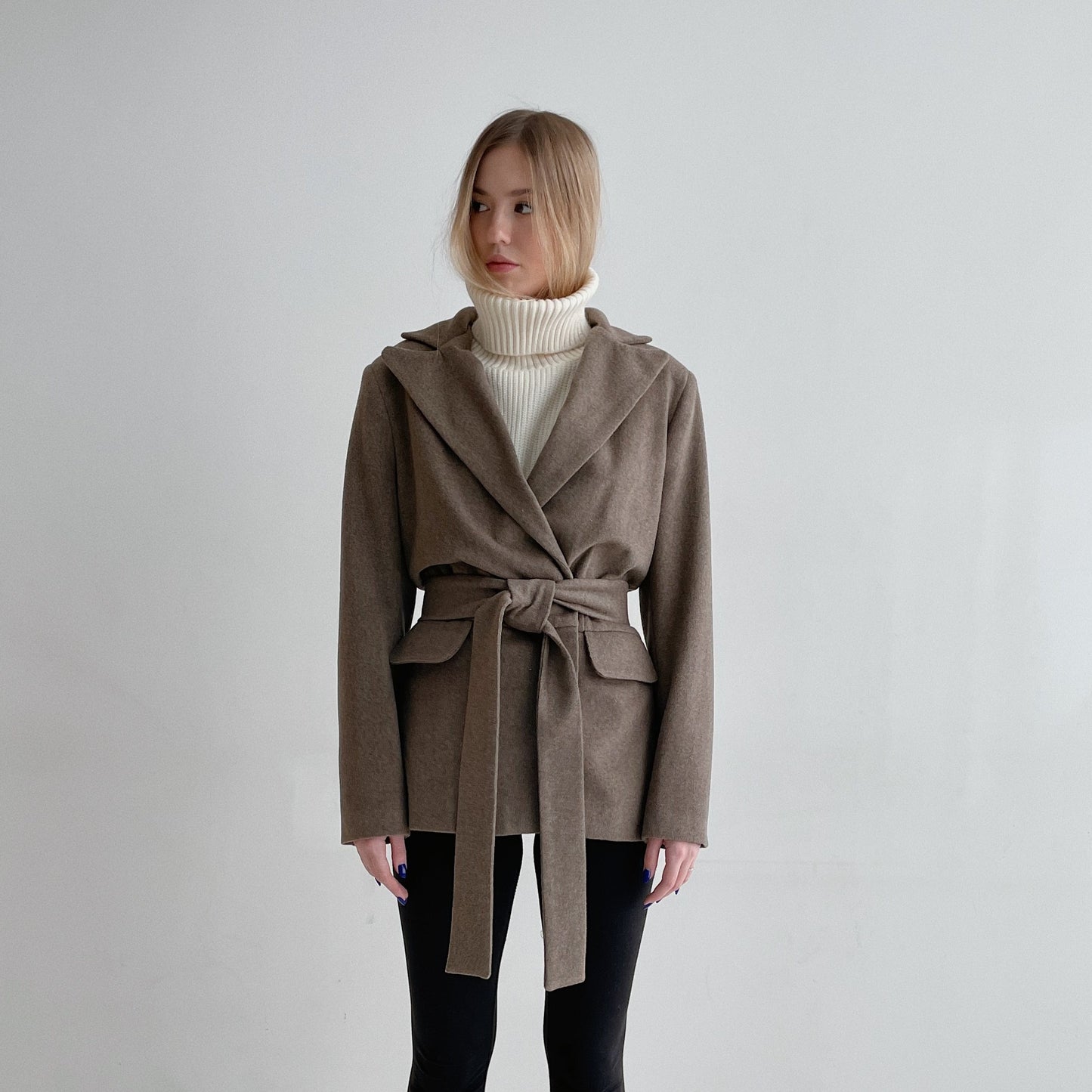 Beige wool jacket