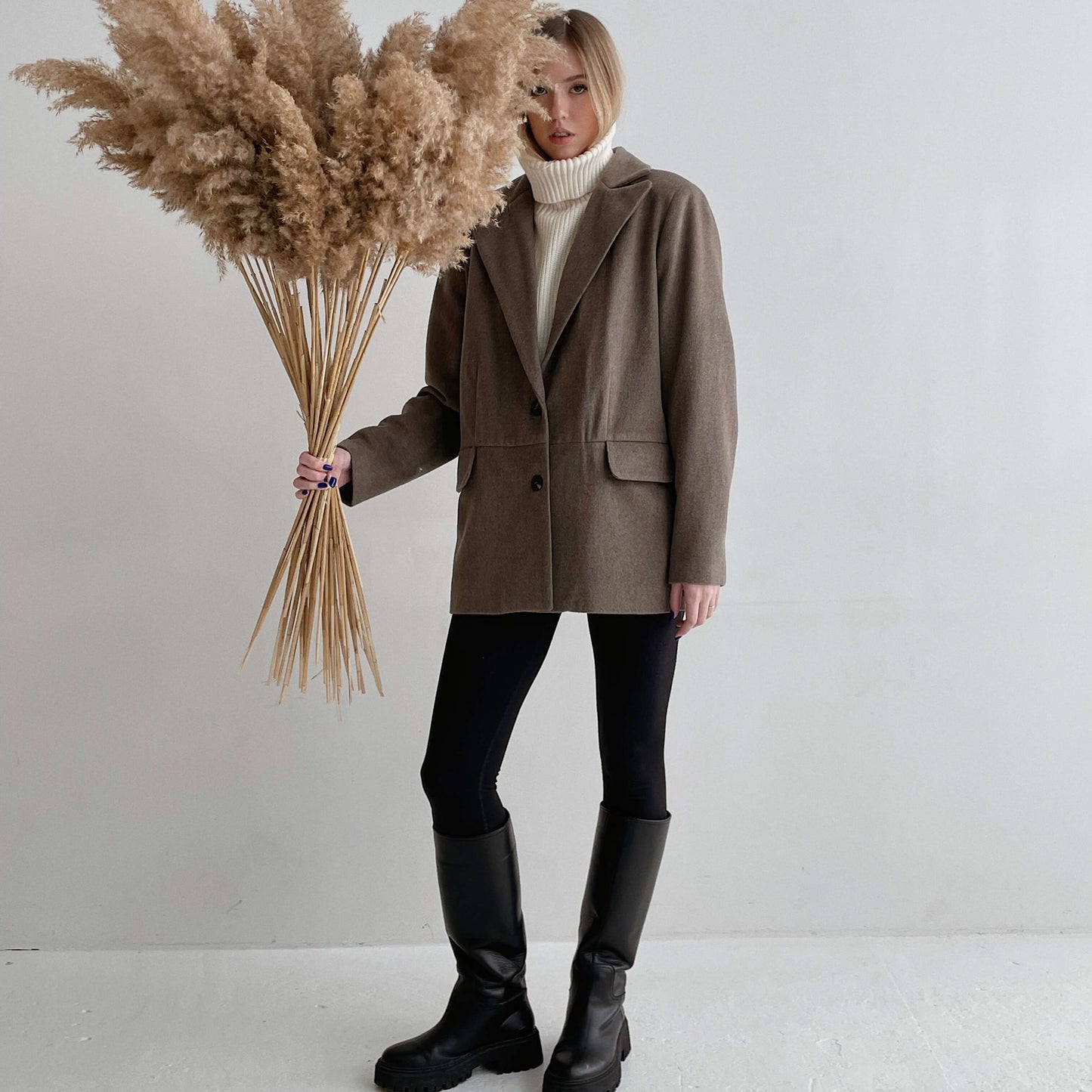 Beige wool jacket