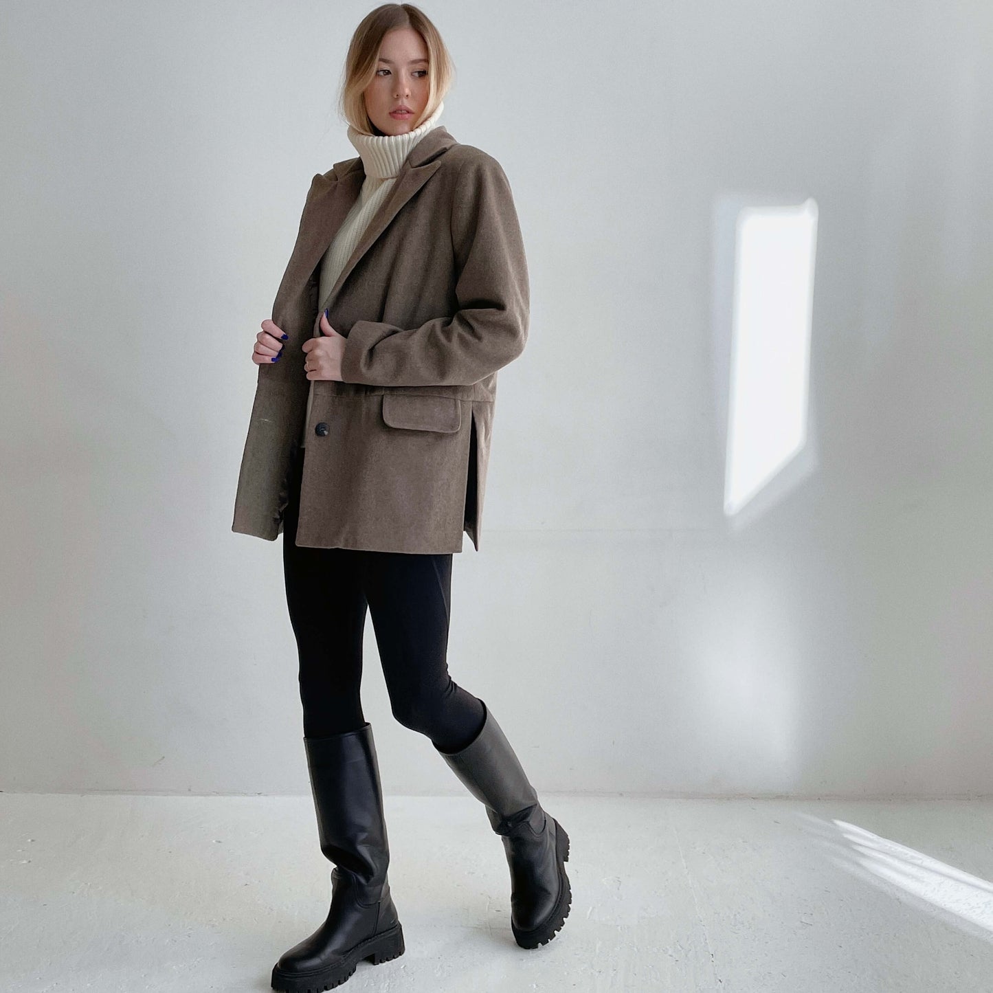 Beige wool jacket