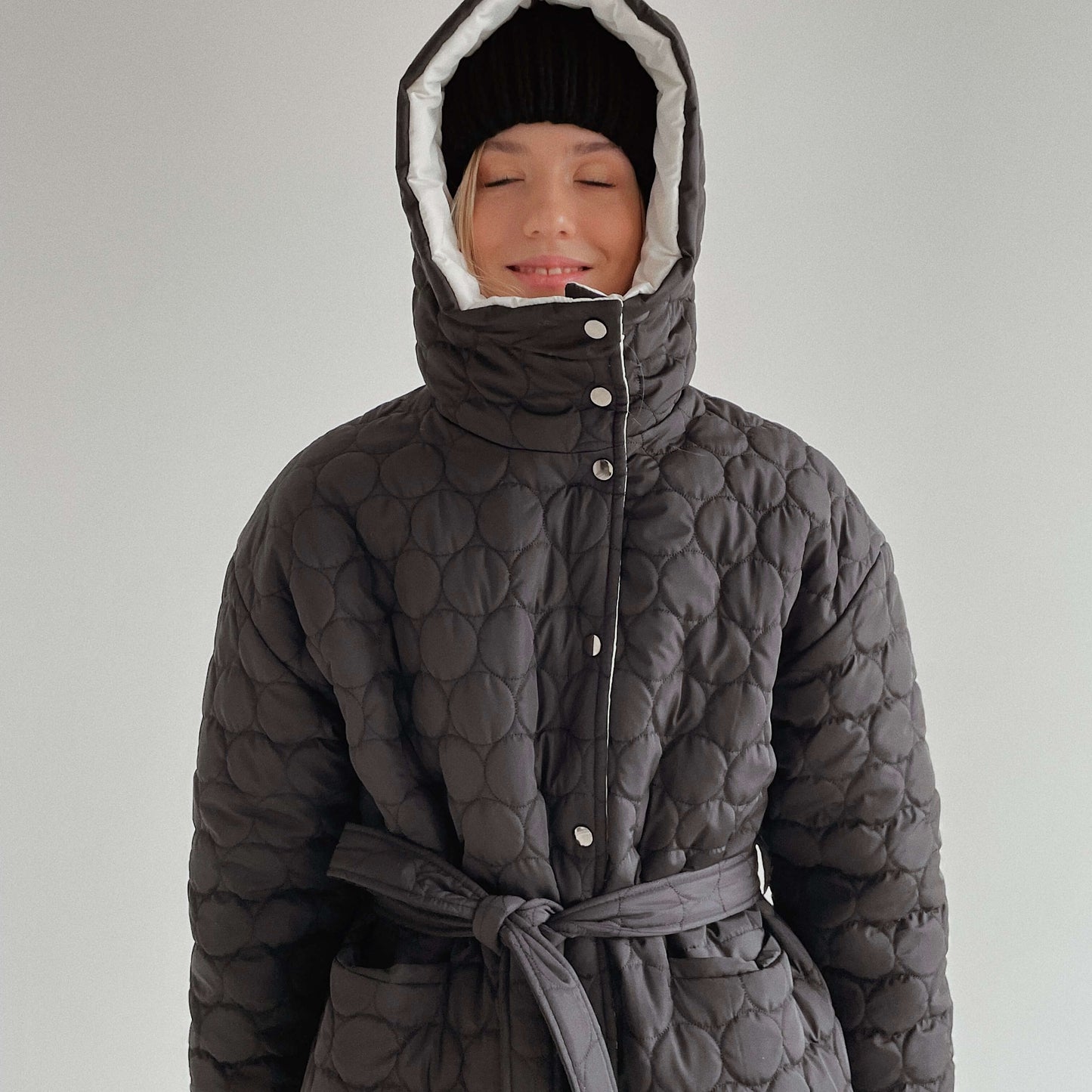 Winter double-sided jacket black/milky