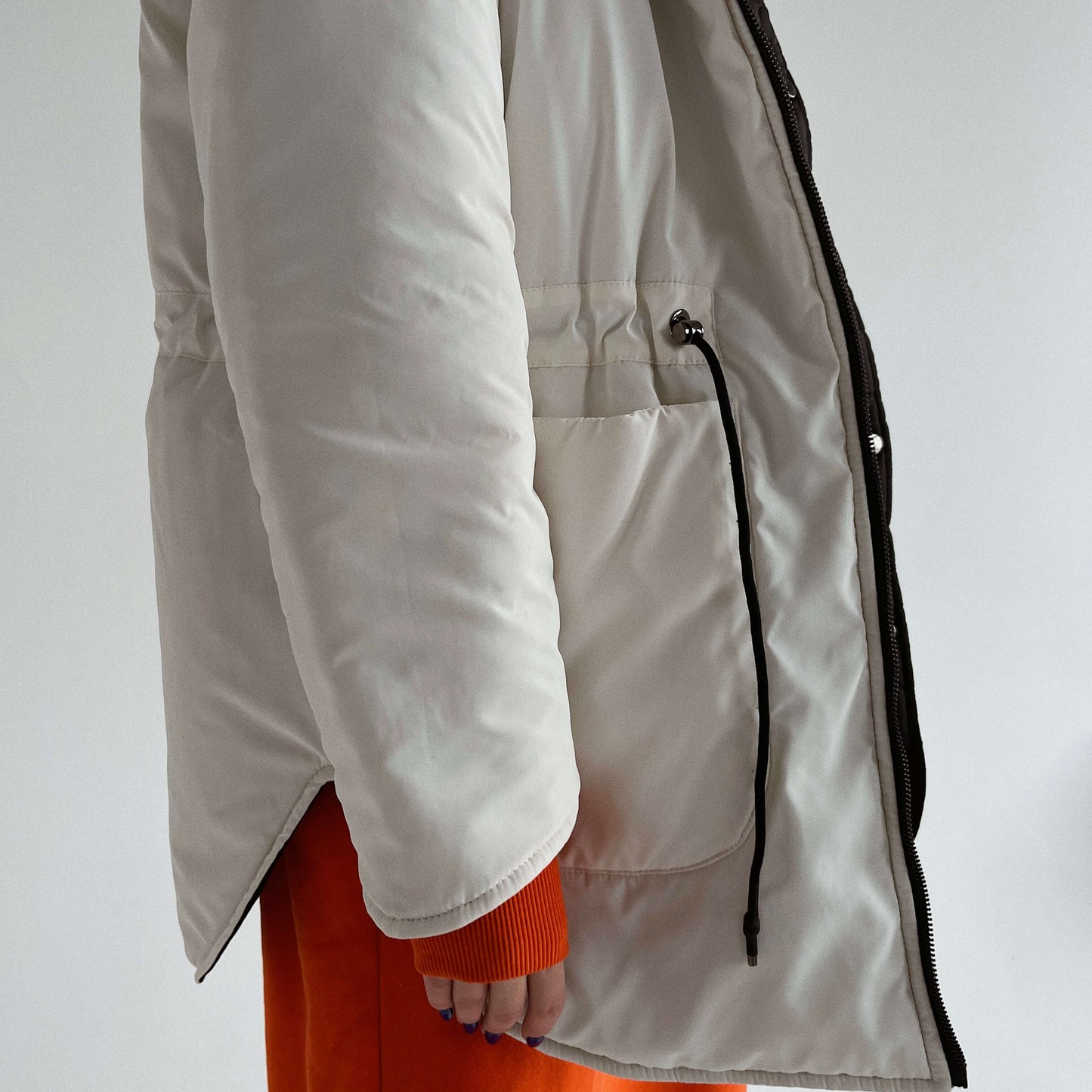 Winter double-sided jacket black/milky