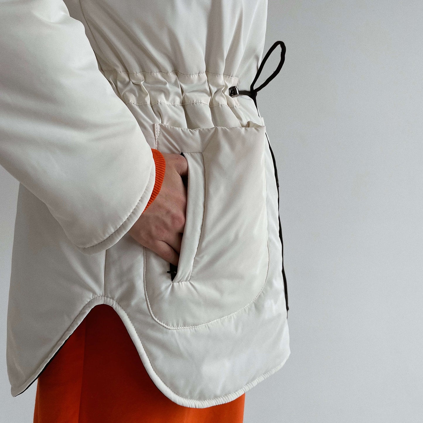 Winter double-sided jacket black/milky