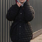 Winter double-sided jacket marsala/black