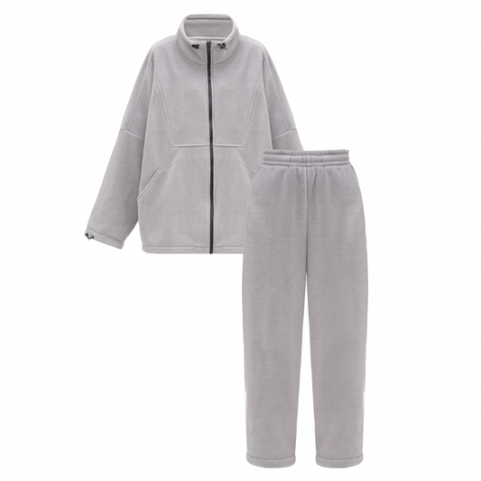 Fleece suit gray